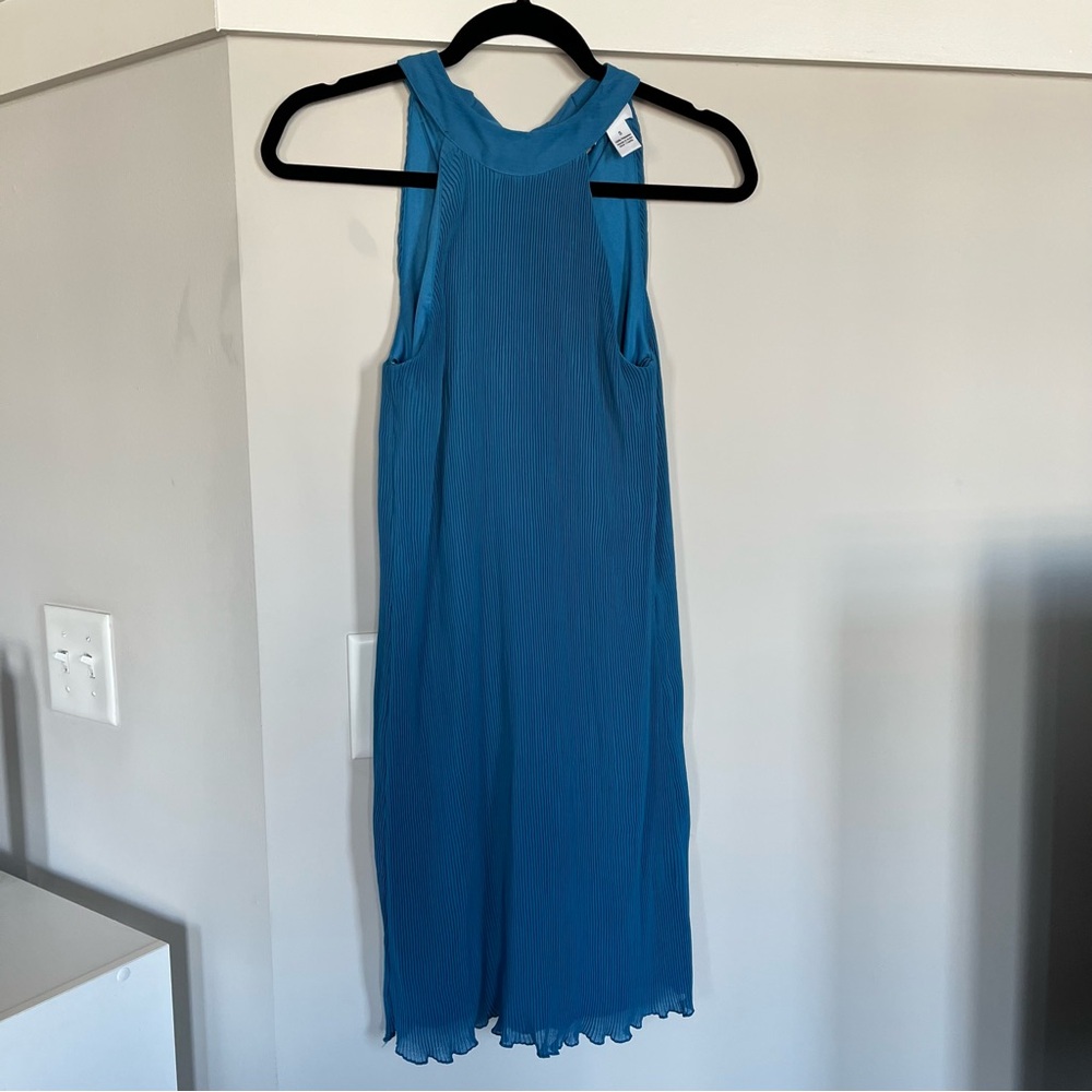 Teal Pleated Dress